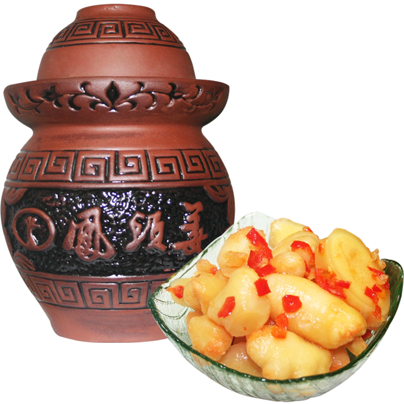 湖北恩施土特产小吃来凤凤头姜酸糟泡姜芽仔姜王坛装腌制新鲜嫩姜