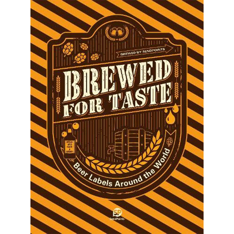 啤酒标签艺术手册brewedfortaste包装设计beerlabels艺术类原版书