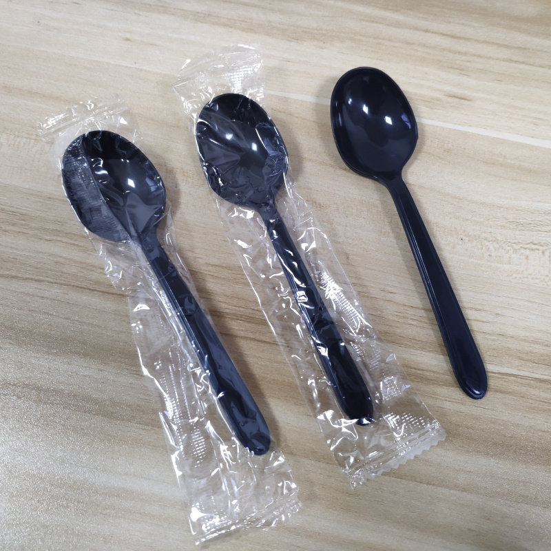 勺子一次性独立包装塑料餐勺甜品调羹外卖打包叉