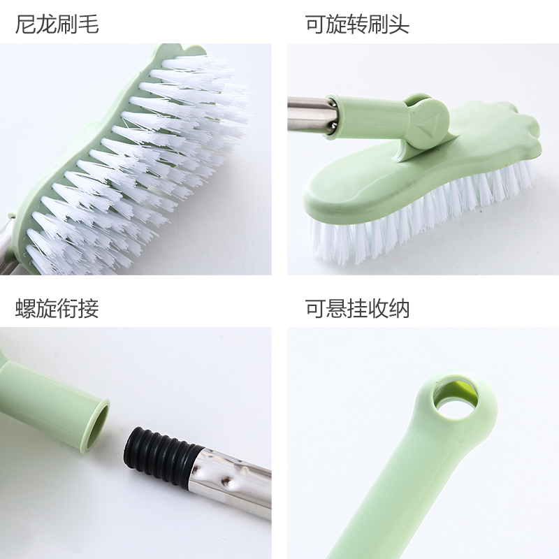 虎骑士浴室长柄刷子硬毛地板刷卫生间地刷浴缸刷瓷砖刷地板清洁刷 - 图2