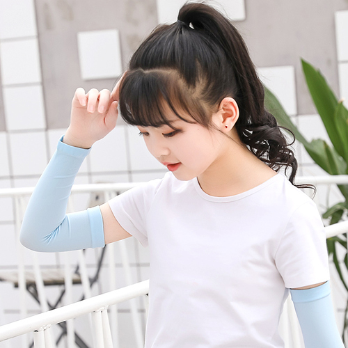 儿童防晒冰丝袖套女手套护臂手臂套袖薄款袖子冰骑行男夏天紫外线