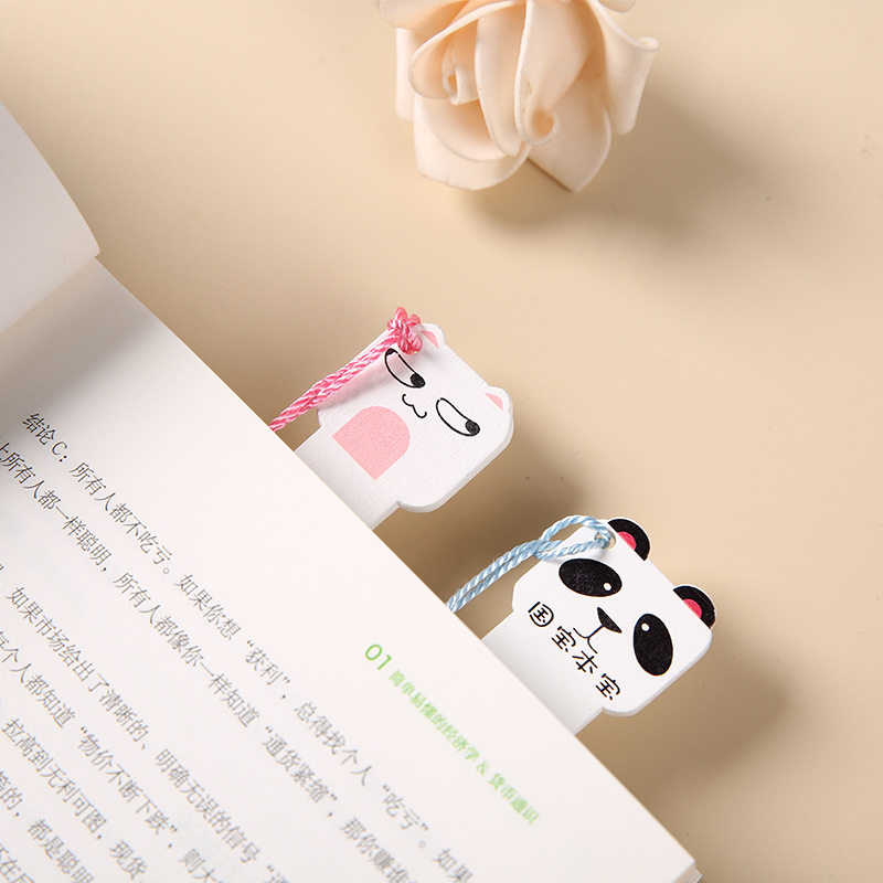 书签少女木质儿童礼物可爱卡通创意小清新学生书签