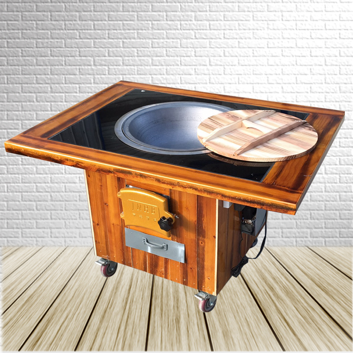 柴火火鸡移动地锅专用灶台商用户外铁锅桌子火锅桌