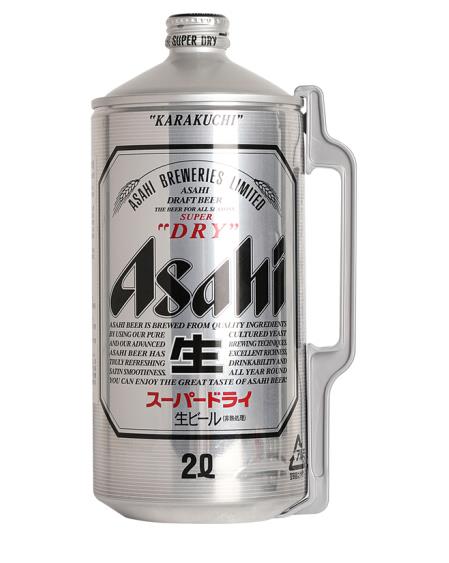 asahi朝日啤酒超爽2l大桶桶装日本原装原瓶啤酒