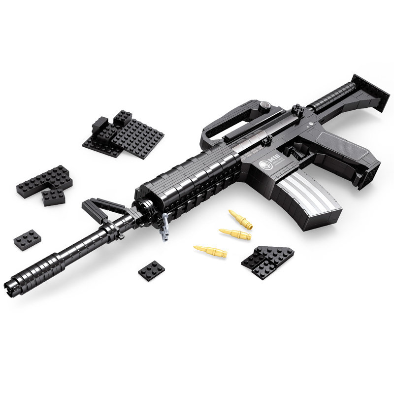 兼容legao积木枪拼装模型玩具儿童益智拼插男孩子组装小颗粒6岁10