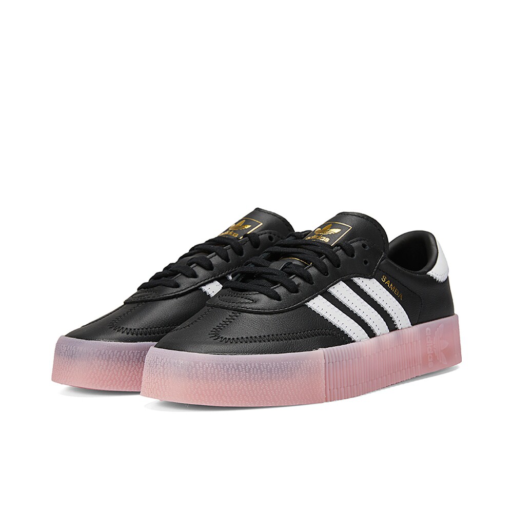 adidas迪达斯三叶草2021女sambarose休闲鞋fx6268板鞋