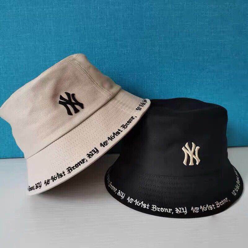 韩国正品mlb渔夫帽洋基队ny刺绣男女女同帽子