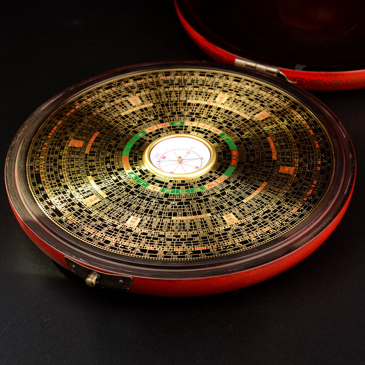 罗盘卓弘5寸6寸盘铜高精度指南针综合专业八卦摆件