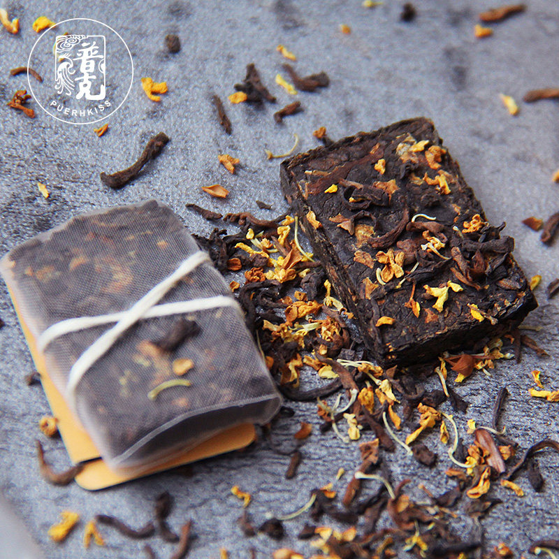 普克茶包桂花茶小茶块
