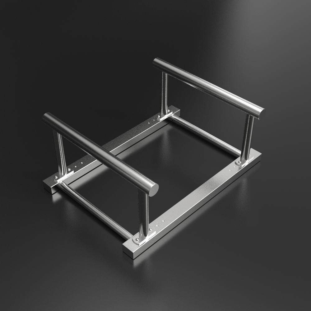 东际不锈钢俯卧撑支架可调调节宽度连体体式平行俯卧撑架