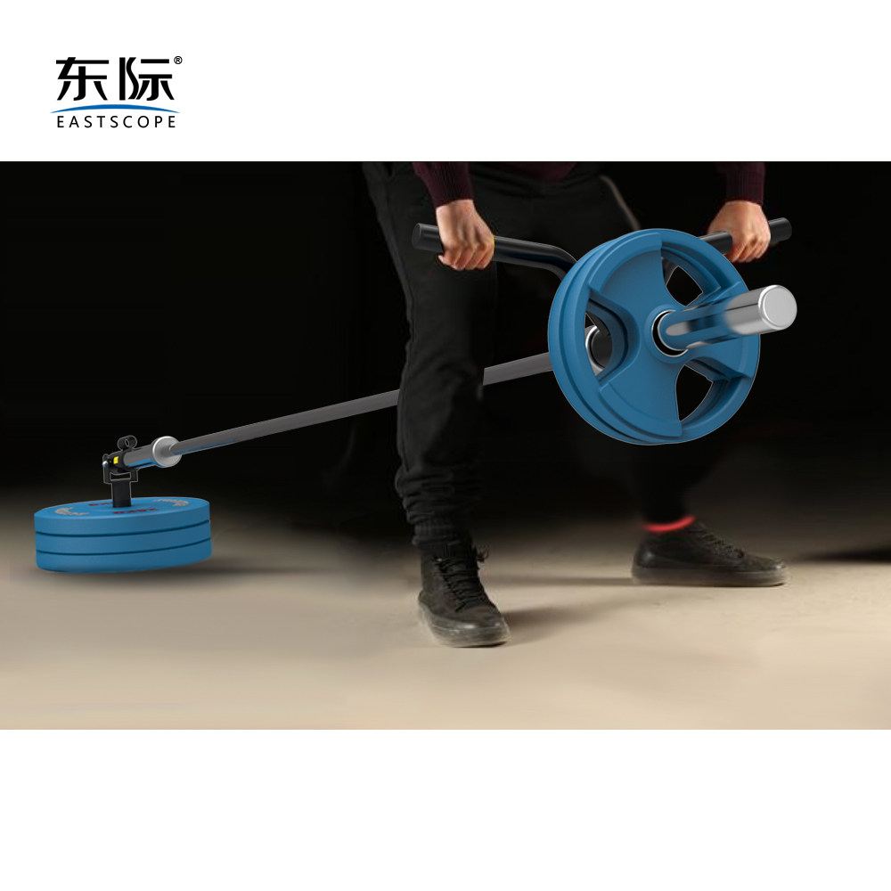杠铃把手东际健身器健身炮筒划船拉背硬拉器械杠铃