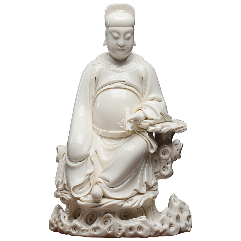 东方泥土文昌帝君文昌帝君摆件仿古德化窑人物雕塑工艺品摆件