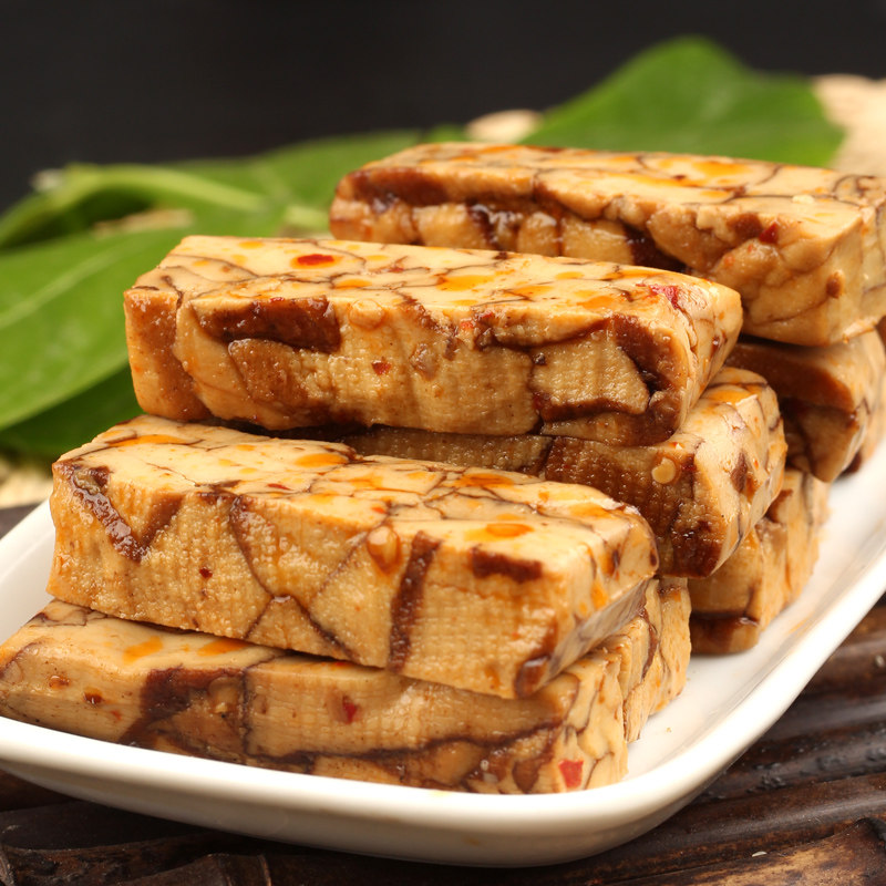 八宝豆腐干但氏什邡红白四川特产冷泉花豆干零食小吃大包装540g