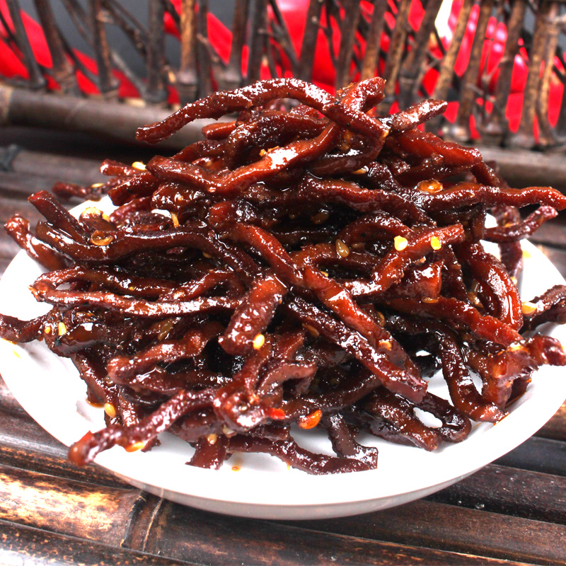 豆腐干灯影麻辣豆腐四川特产什邡红白网红美食豆腐干