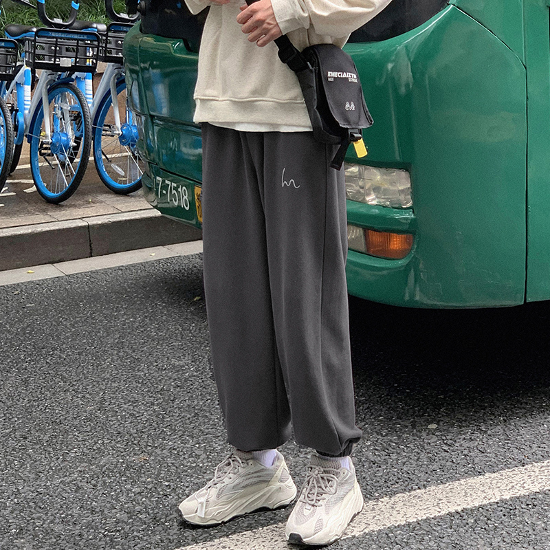 束脚卫裤男宽松韩版百搭ins休闲裤港风潮流运动裤春秋潮牌阔腿裤