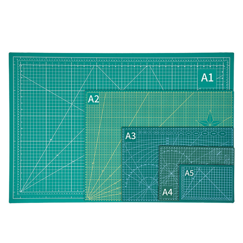 学生用画画美工裁纸pvc手帐绿色软桌垫a4防割垫双面雕刻版diy定制尺寸
