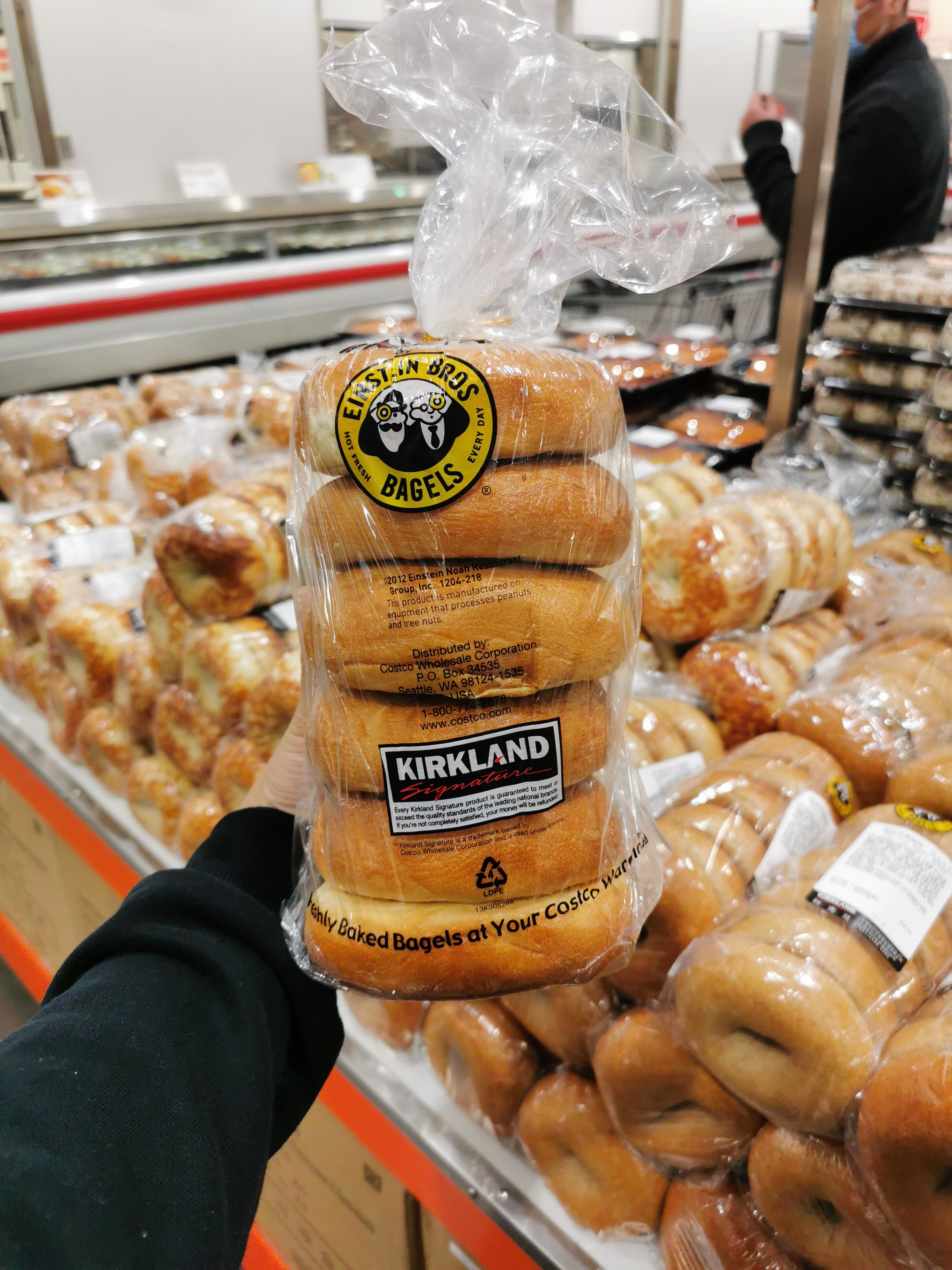 costcobagel综合贝果全麦面包原味蜂蜜蔓越洋葱面包