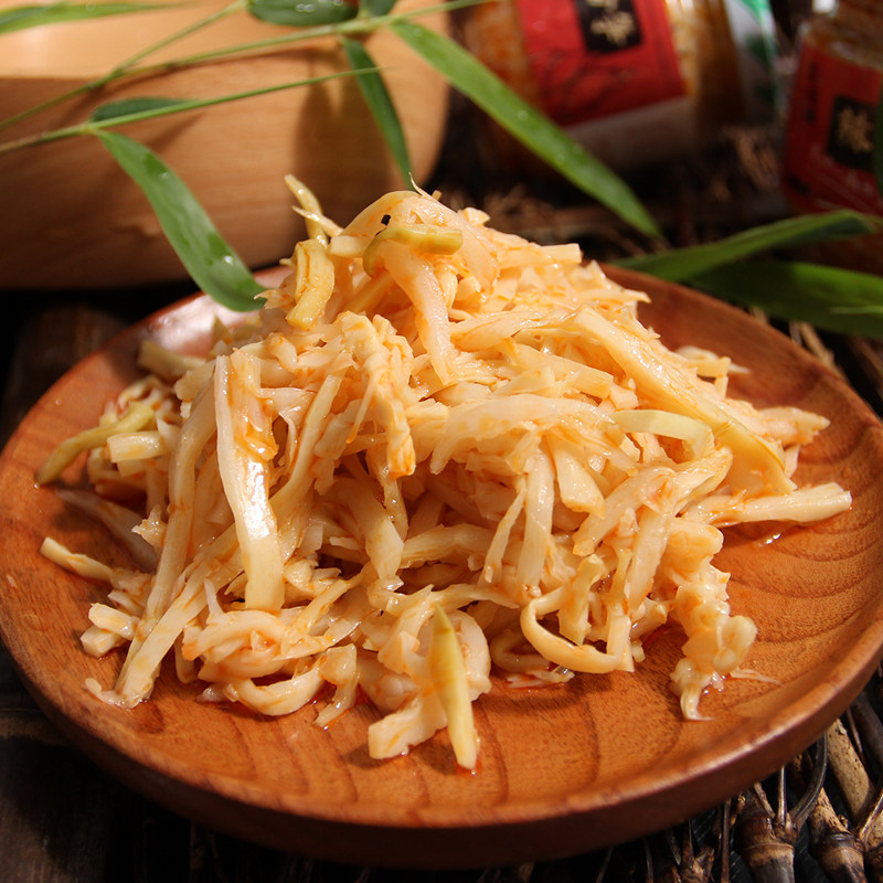 淘滋源辣味香笋115g瓶装 开袋即食红油笋丝 安吉特产脆笋下饭菜