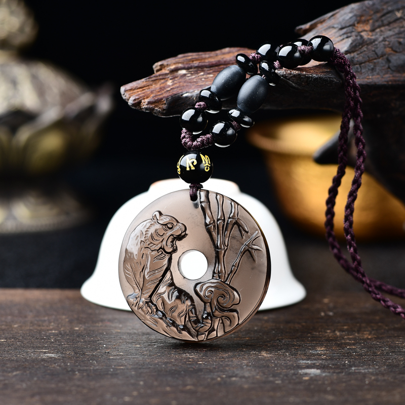 2022年虎年鸣虎赐瑞吊坠生肖吉祥物老虎百解饰物项坠