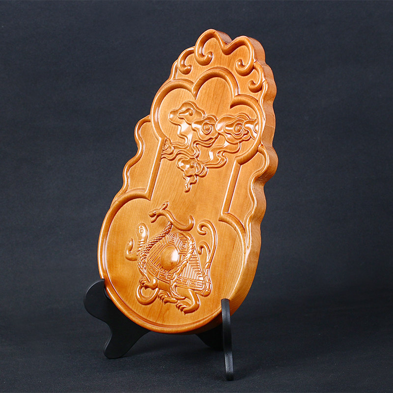 风水七星开光化解卫生间厕所摆件玄武镇桃木挂件摆件