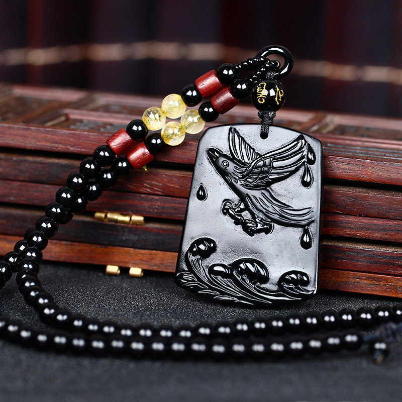 开光2021年生肖吉祥物鸿财大展曜石吊坠平安项坠项坠