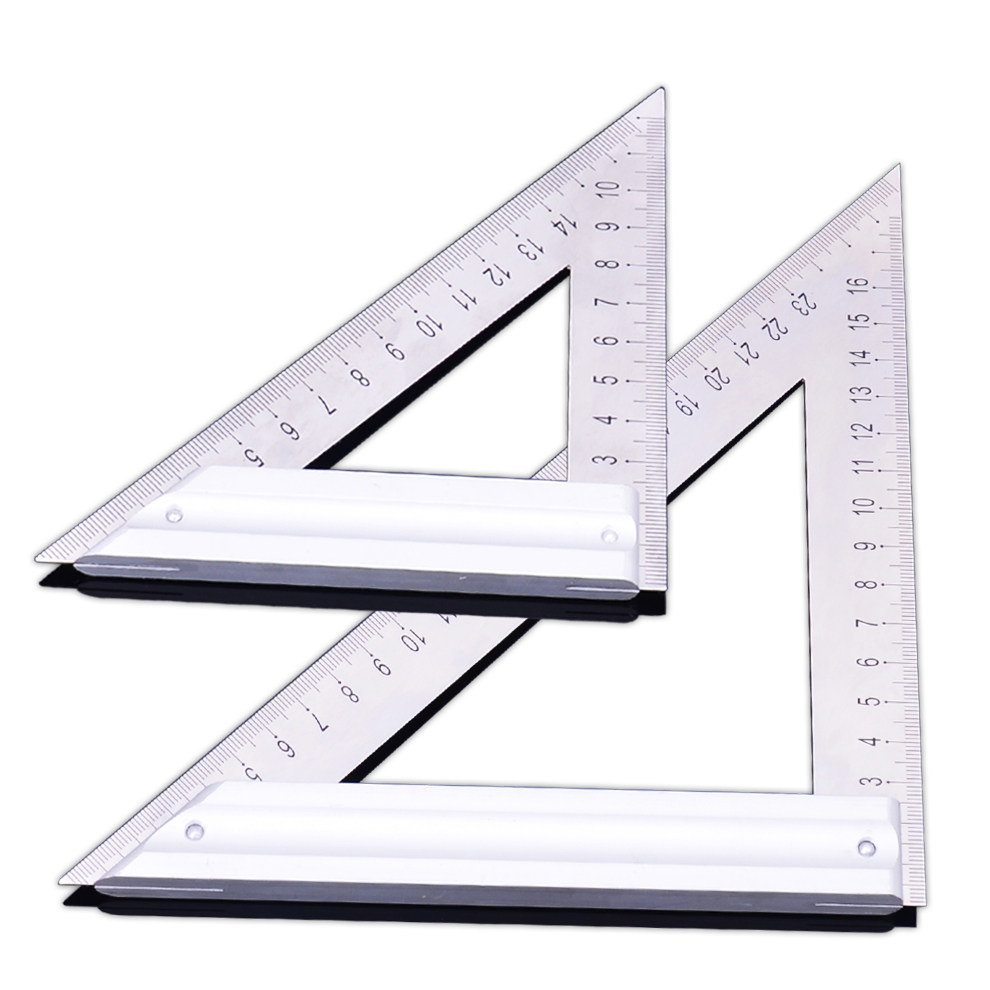 木工角尺直角尺铝合金三角尺不锈钢多功能90度钢板45度角尺