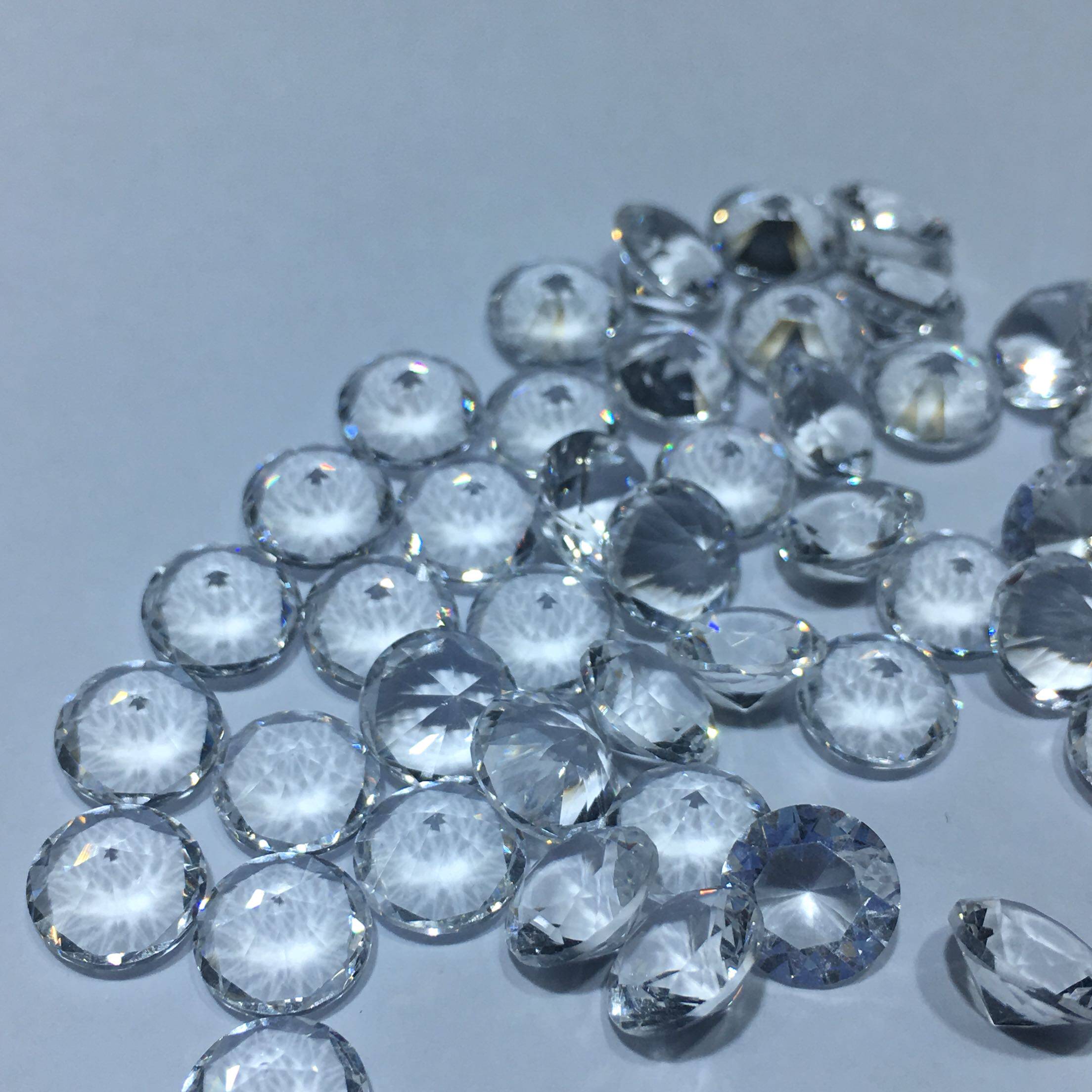 人造无色玻璃仿托帕石仿水晶 仿绿柱石gic鉴定学习标本g1022