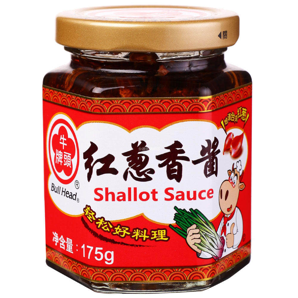 台湾进口牛头牌红葱香酱175g 调味料香葱酱红葱肉酱拌面酱拌饭酱