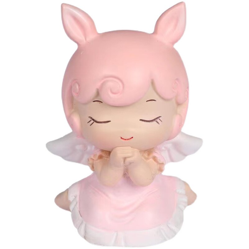 儿童节蛋糕装饰摆件兔儿翅膀天使男女宝宝闪片彩虹数字插牌插件