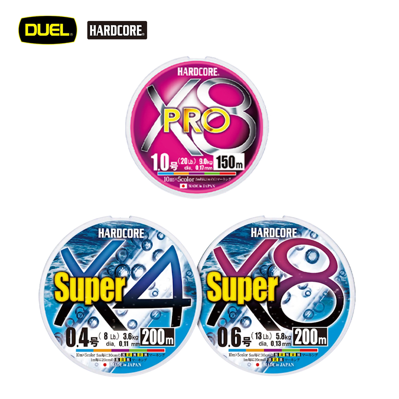 日本都路DUEL路亚线4编8编PE线远投顺滑耐磨大力马线淡水海钓鱼线