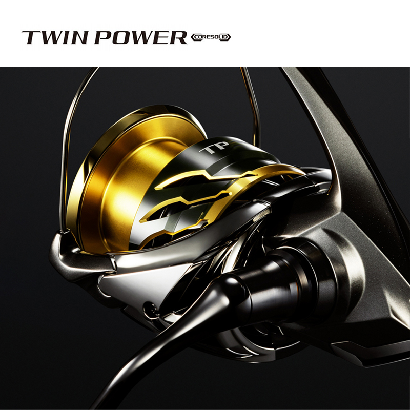 新款SHIMANO禧玛诺金属纺车轮TWINPOWER波趴铁板轮深海船钓渔轮