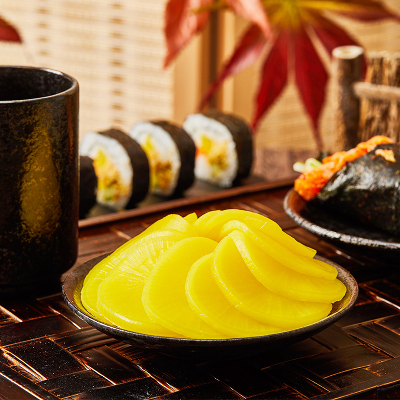 萝卜日式大根片酸寿司调味韩国腌黄泡菜日本料理寿司料理