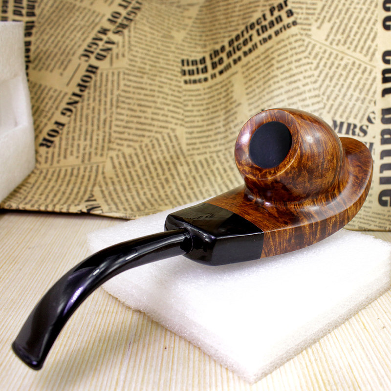newbee博诺德经典款烟斗石楠木自由式火焰纹大师手工烟斗大号