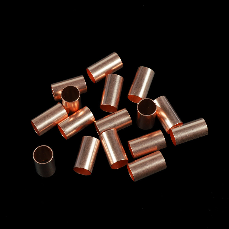 铜管gt连接管纯铜冷压接线端子空心接头电线连接器接线端子