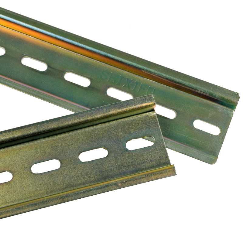 导轨c45配电箱继电器断路器轨道卡轨卡槽th35mm钢制导轨