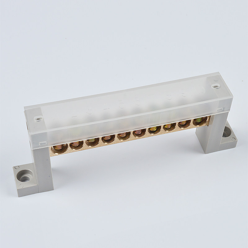 零线高脚型10孔端子零地铜排配电箱十位零排接线端子接线端子