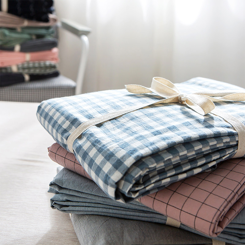 南极人水洗棉床单单件日式良品纯棉学生宿舍1.5米1.8m全棉布被单