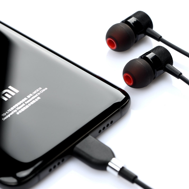 小米6耳机入耳式type-c版mix2接口tpc降噪note3魔音2s小米6x/8手机八