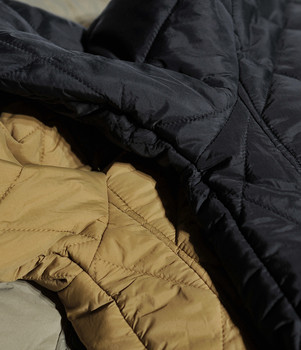 ນ້ ຳ ໜັກ ເບົາ ນ້ ຳ ໜັກ ເບົາຍີ່ປຸ່ນ retro collarless rhombus quilted warm lining cotton jacket solid color cotton jacket for men and women