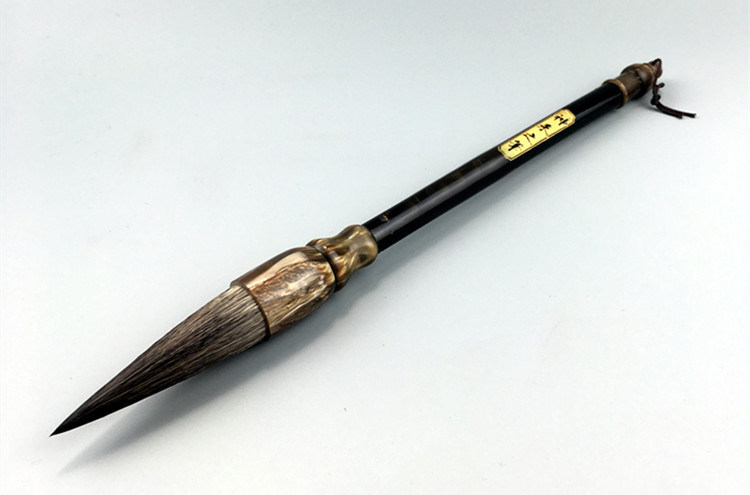 毛笔正品高档石獾熊毫毛对联提斗大毛泼墨绘画毛笔