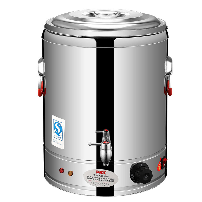 电热蒸煮桶双层不锈钢电加热保温桶商用大容量汤面桶煮粥桶开水桶