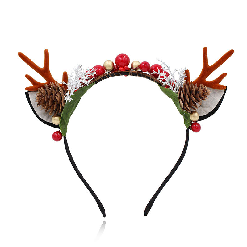 圣诞节发箍发卡可爱洗脸头箍麋鹿鹿角头饰饰品发饰超仙女森系网红