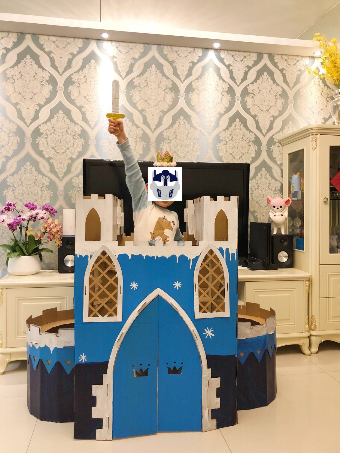 纸箱纸板纸皮城堡模型大型玩具瓦楞纸房子儿童其他手工制作