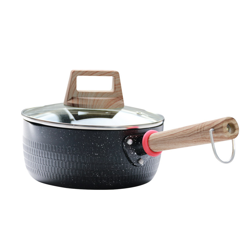 麦饭石不粘锅小锅子宝宝辅食锅婴儿煎煮一体锅小汤锅泡面锅小奶锅