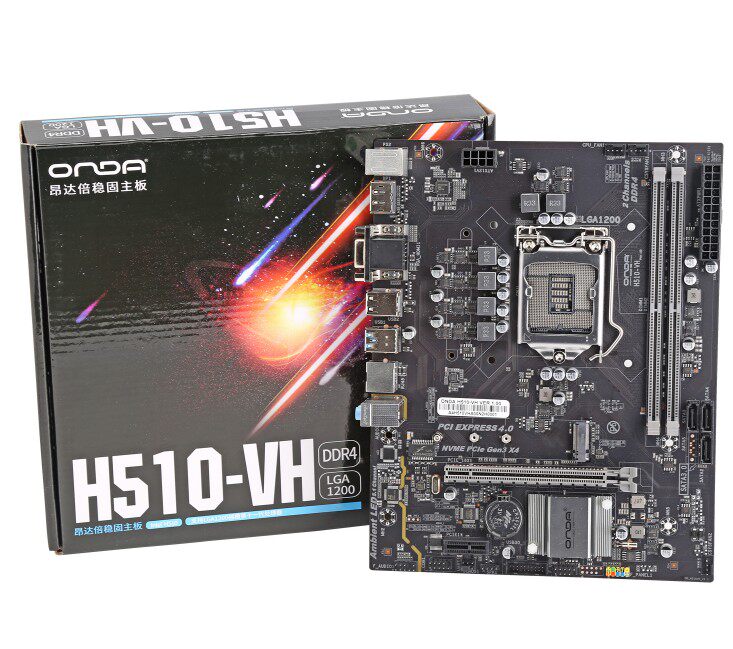 昂达h410sd4h510vhlga1200针dpm2nvmeddr4千兆支持十一代