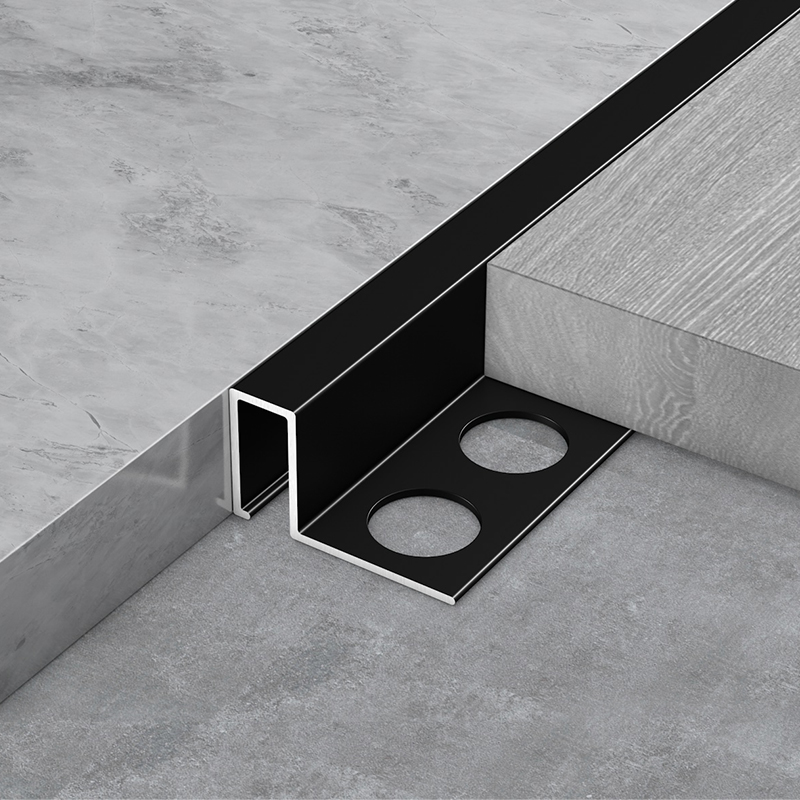瓷砖阳角收边条铝合金木地板收口线封边压边条金属转角