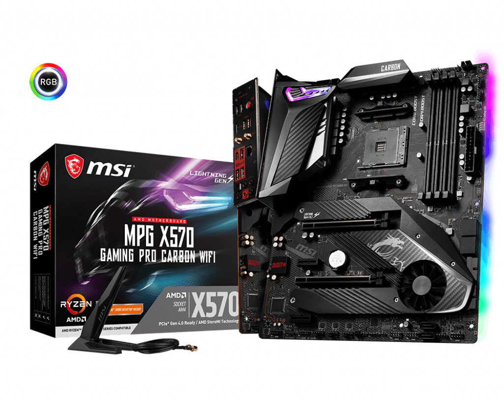 msi微星x570gamingprocarbonwifi暗黑3700x3800x主板主板