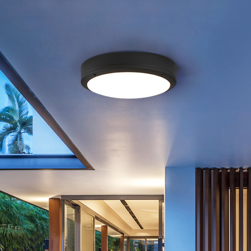 户外防水吸顶灯过道简约创意室外防虫阳台露台景观庭院灯饰