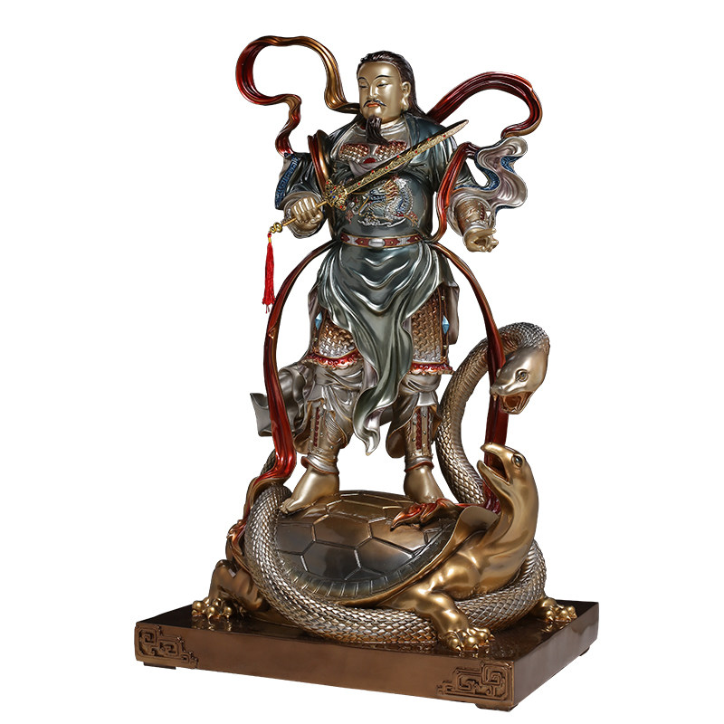 祖师台湾纯铜真武大帝神像大号玄武玄天道教摆件