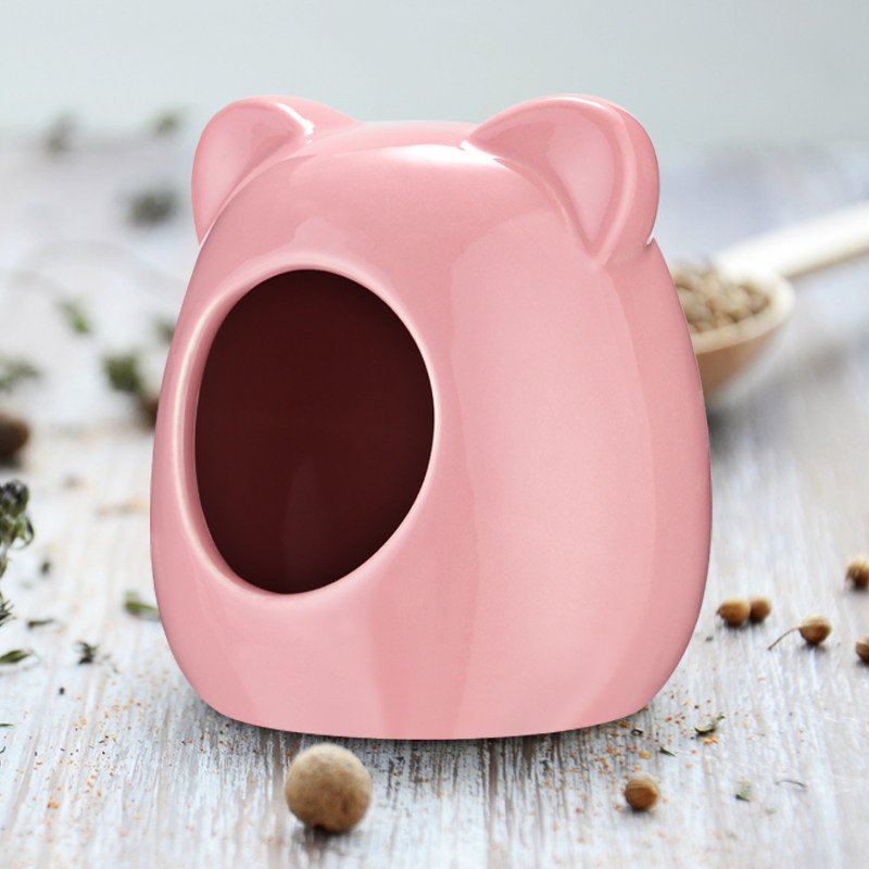 仓鼠瓷窝金丝熊冰窝花枝陶瓷夏季降温凉爽消暑窝